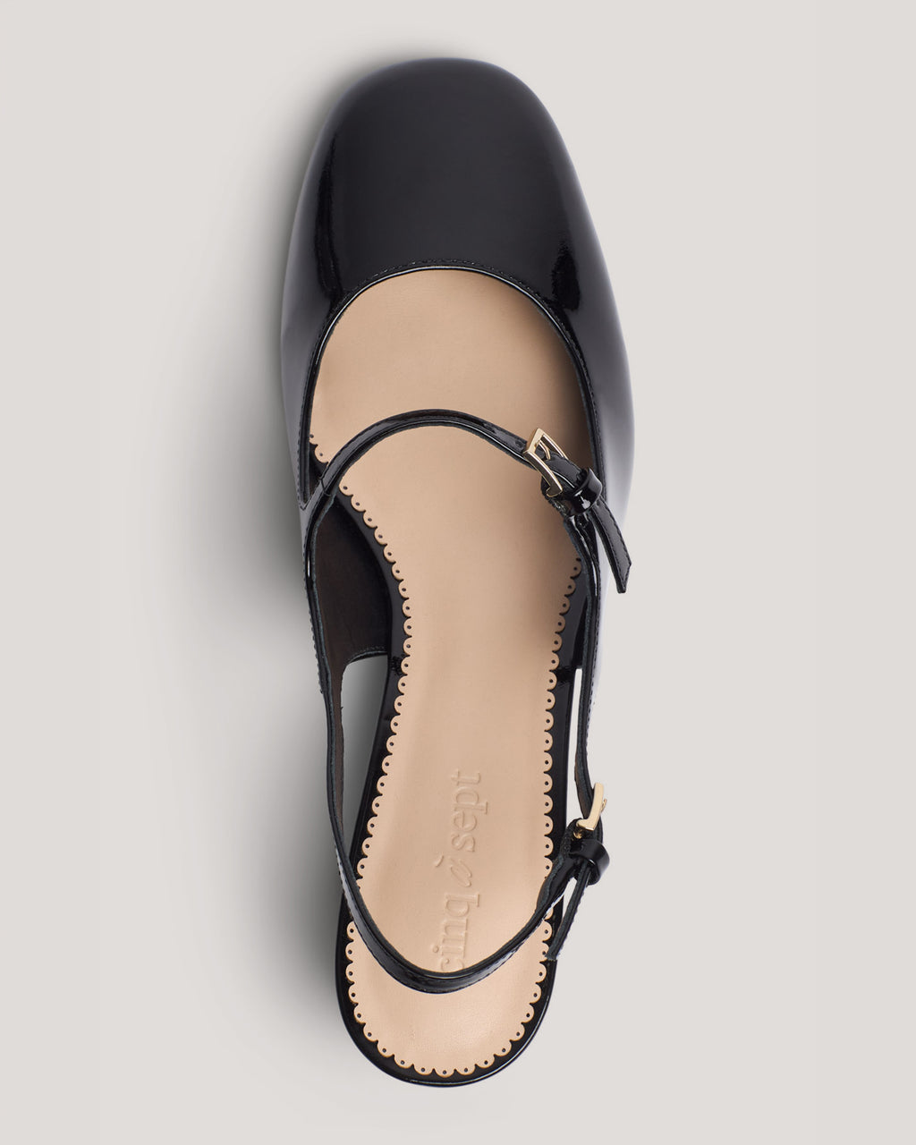Diana Patent Slingback Block Heel