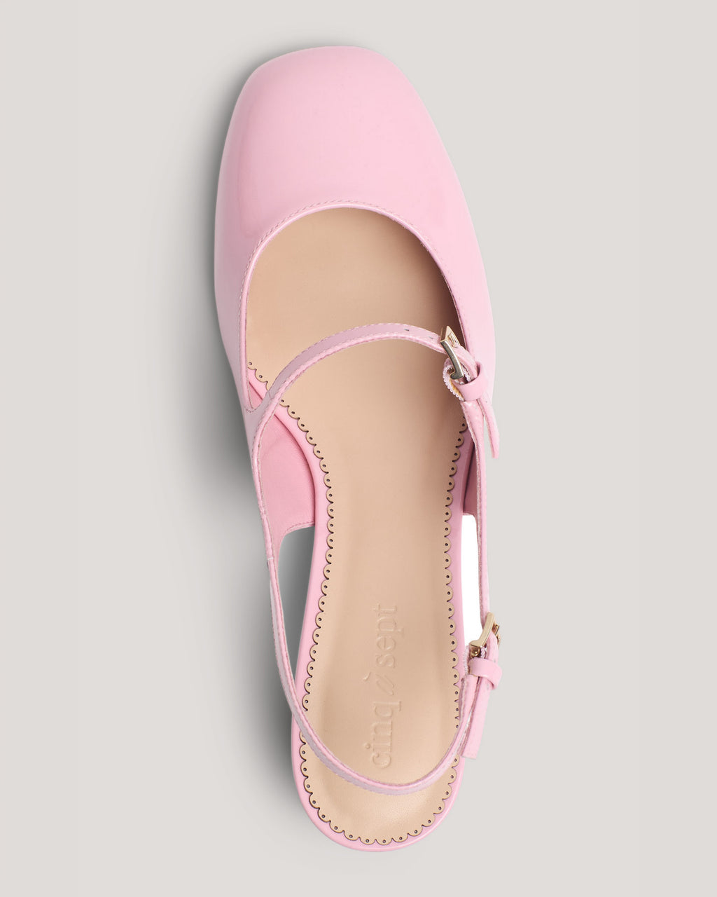 Diana Patent Slingback Block Heel