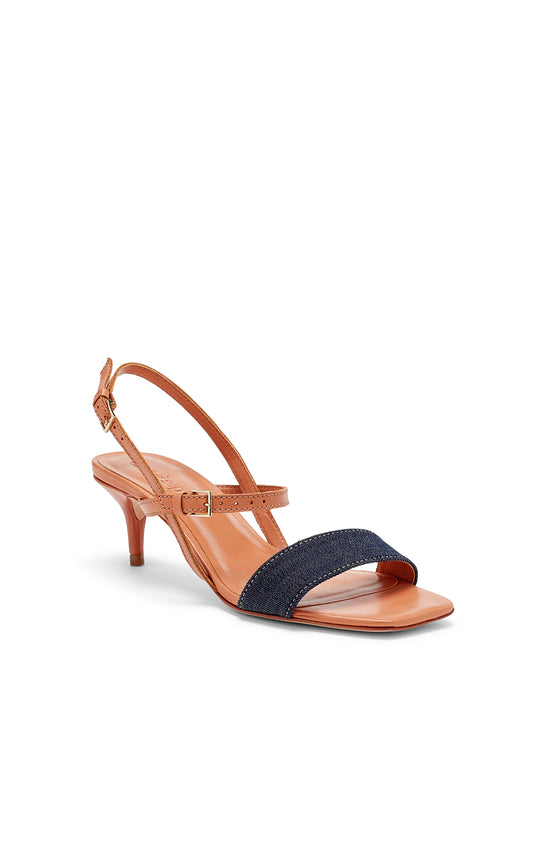 Sophie Denim Ankle Strap Sandal