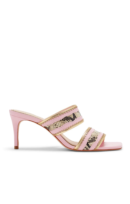 Rosalie Metallic Snake Sandal