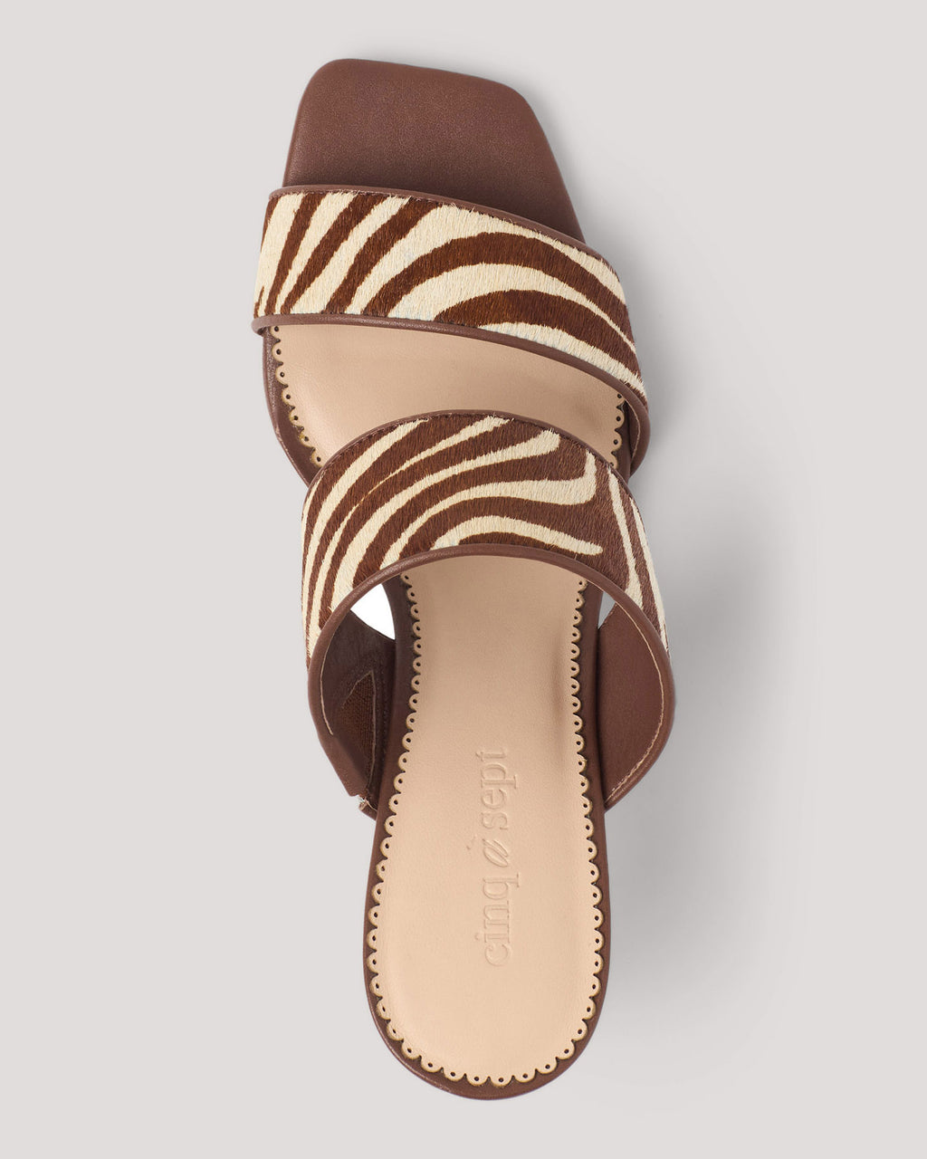 Sutton Zebra Haircalf Sandal