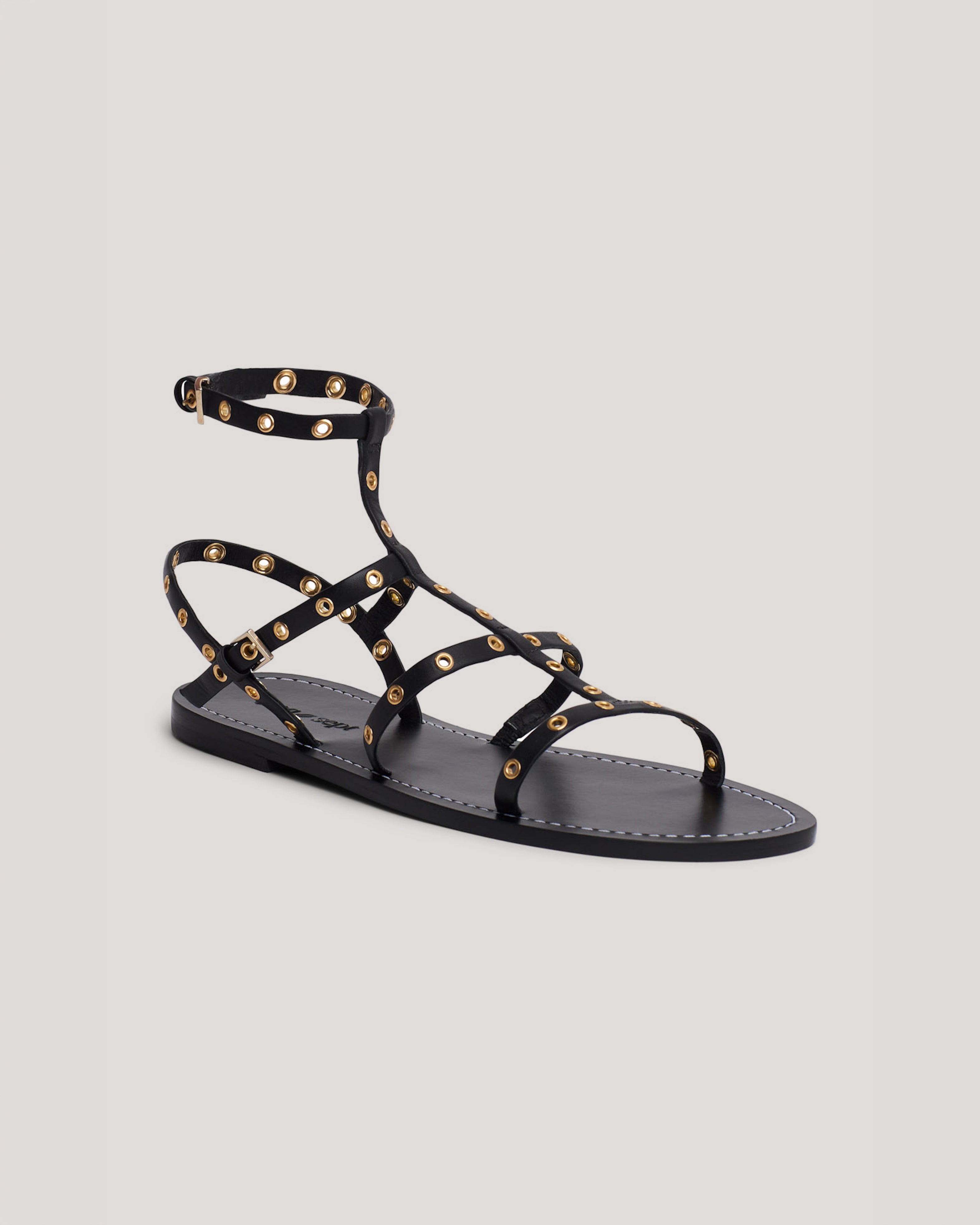 Ariella Strappy Grommet Sandal
