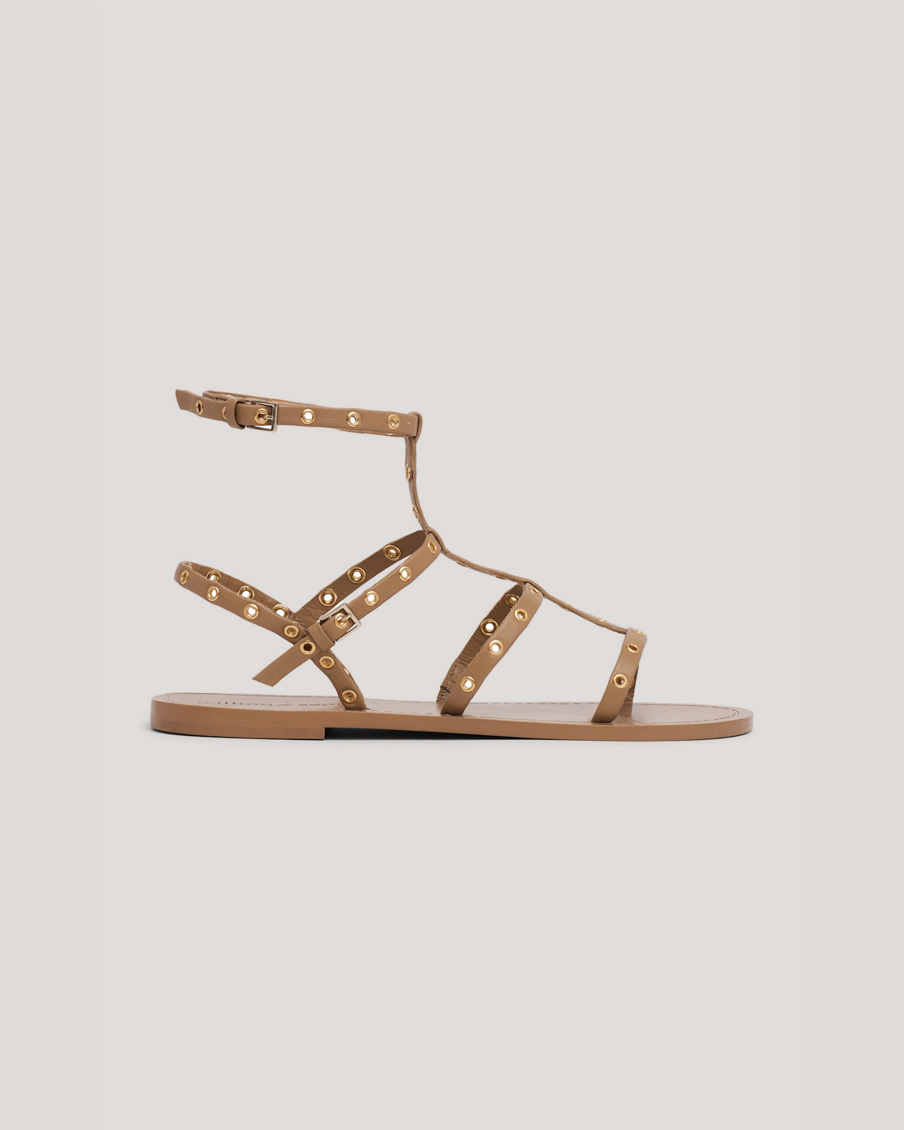 Ariella Strappy Grommet Sandal