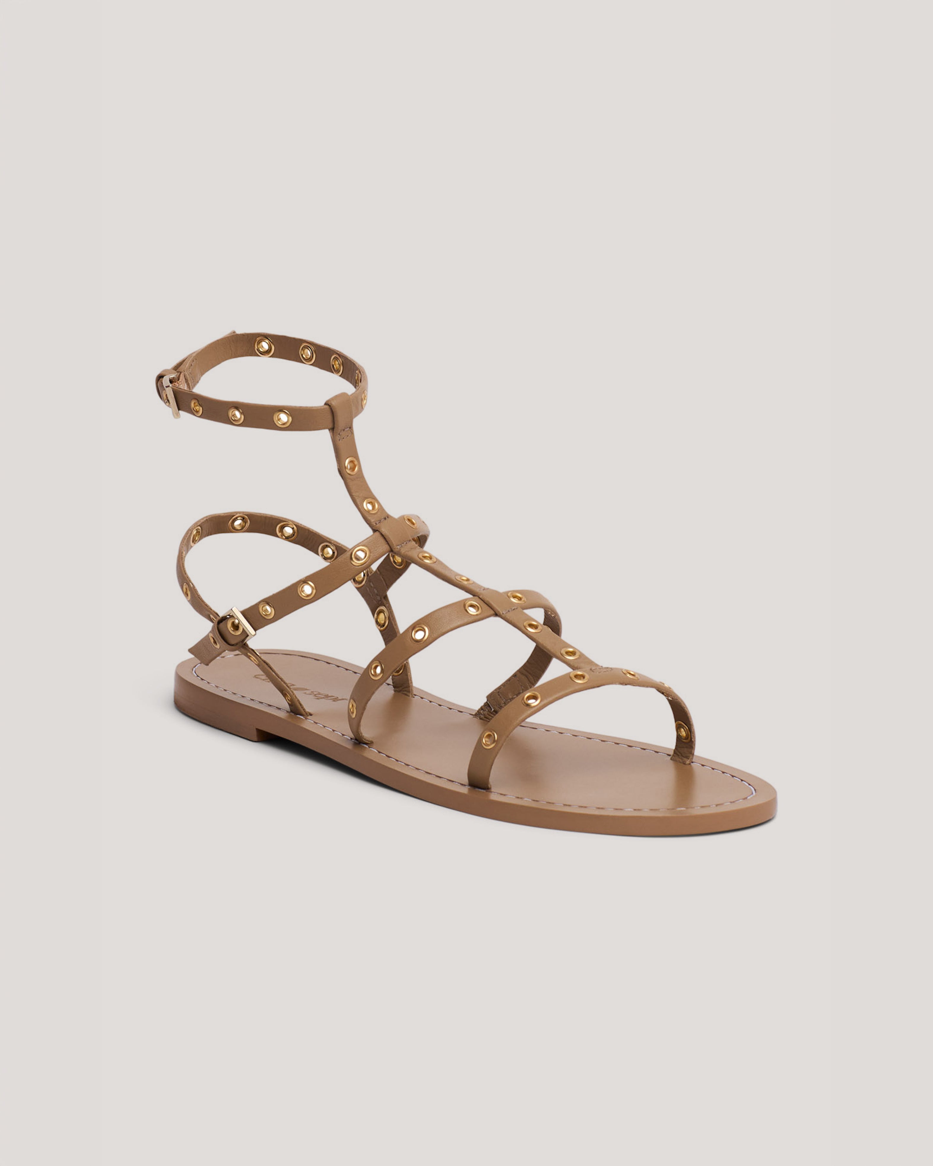 Ariella Strappy Grommet Sandal