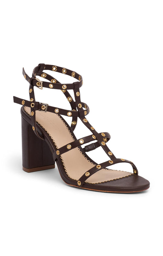 Maisie Strappy Grommet Block Heel