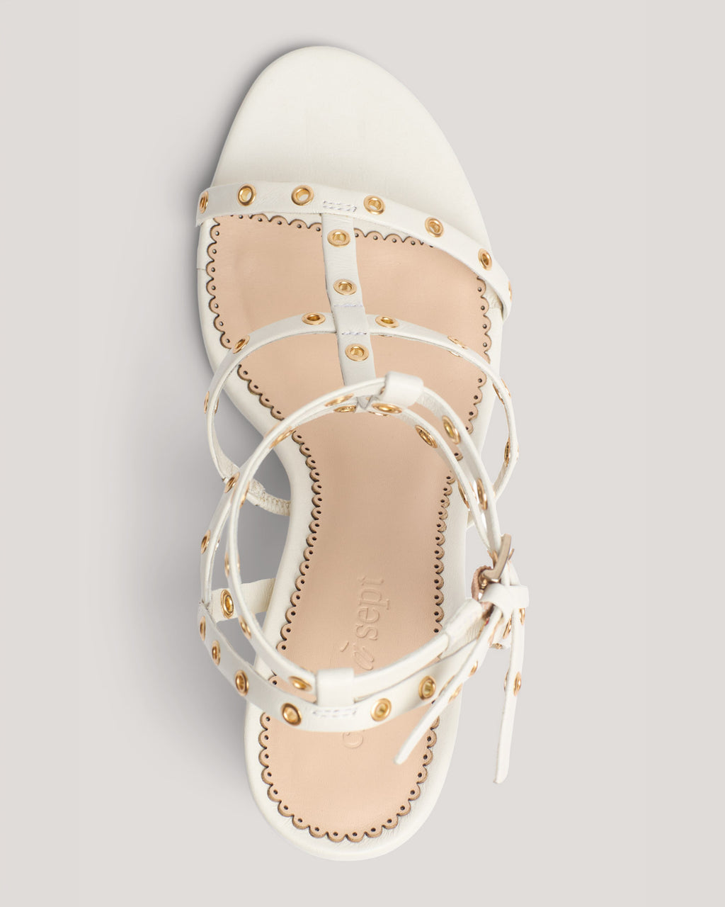 Maisie Strappy Grommet Block Heel