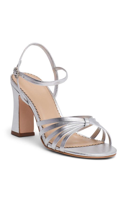 Logan Strappy Metallic Heeled Sandal