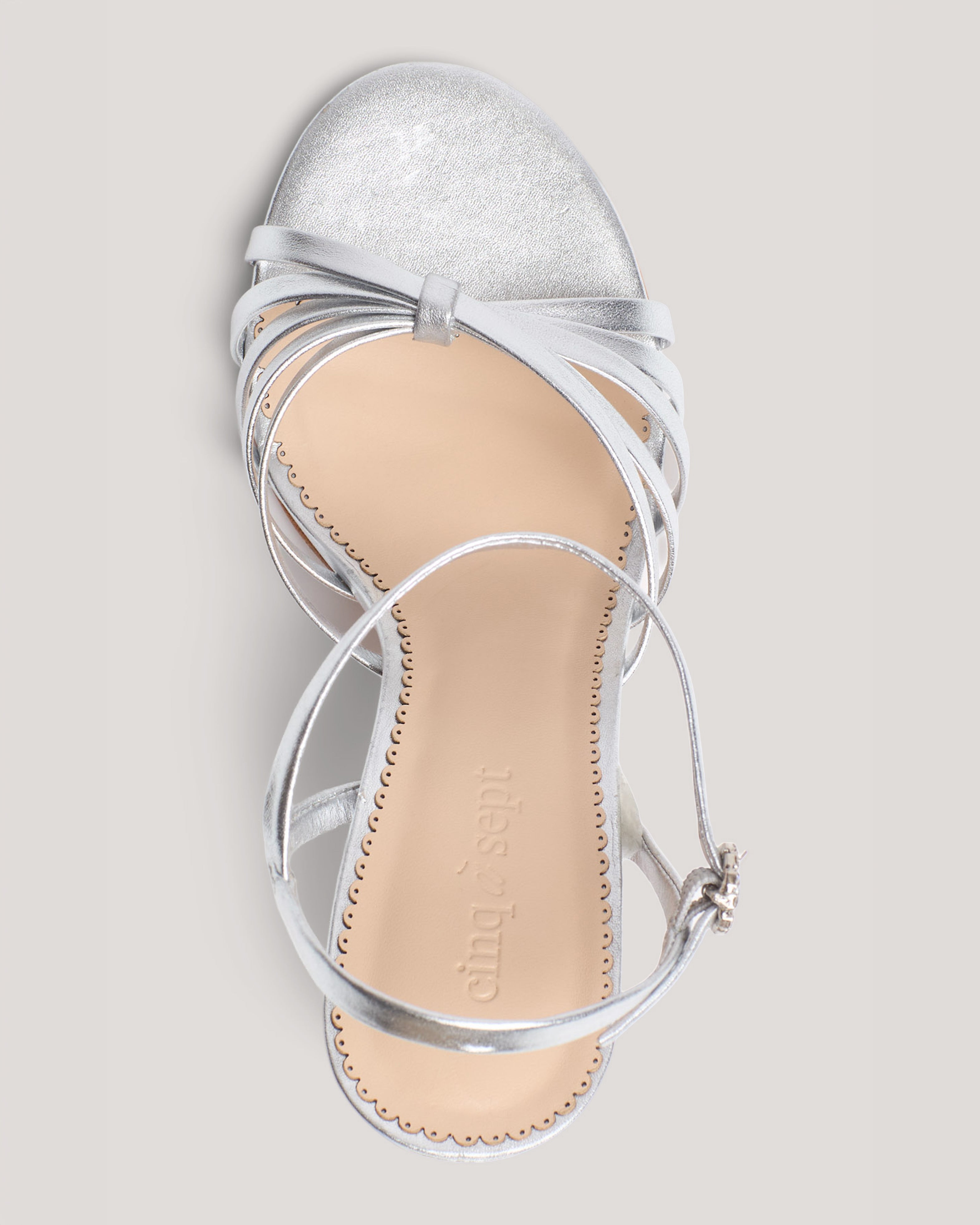 Logan Strappy Metallic Heeled Sandal