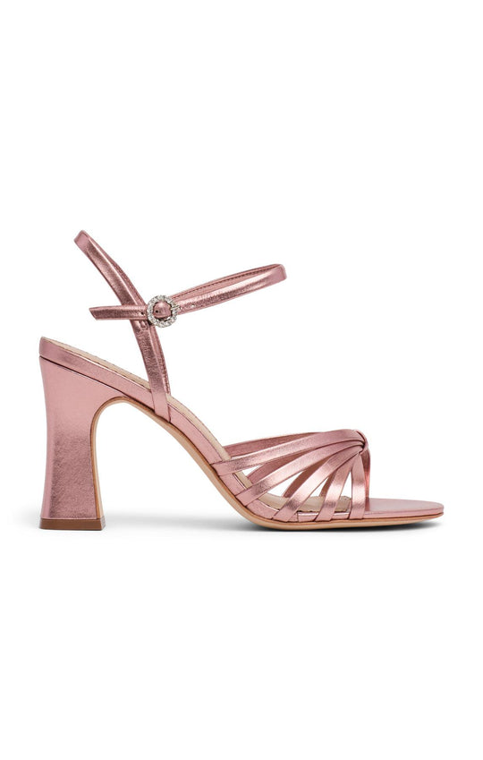 Logan Strappy Metallic Heeled