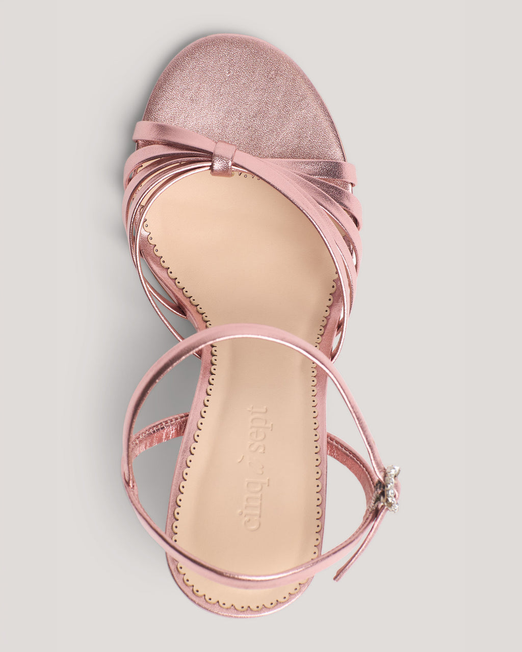 Logan Strappy Metallic Heeled Sandal