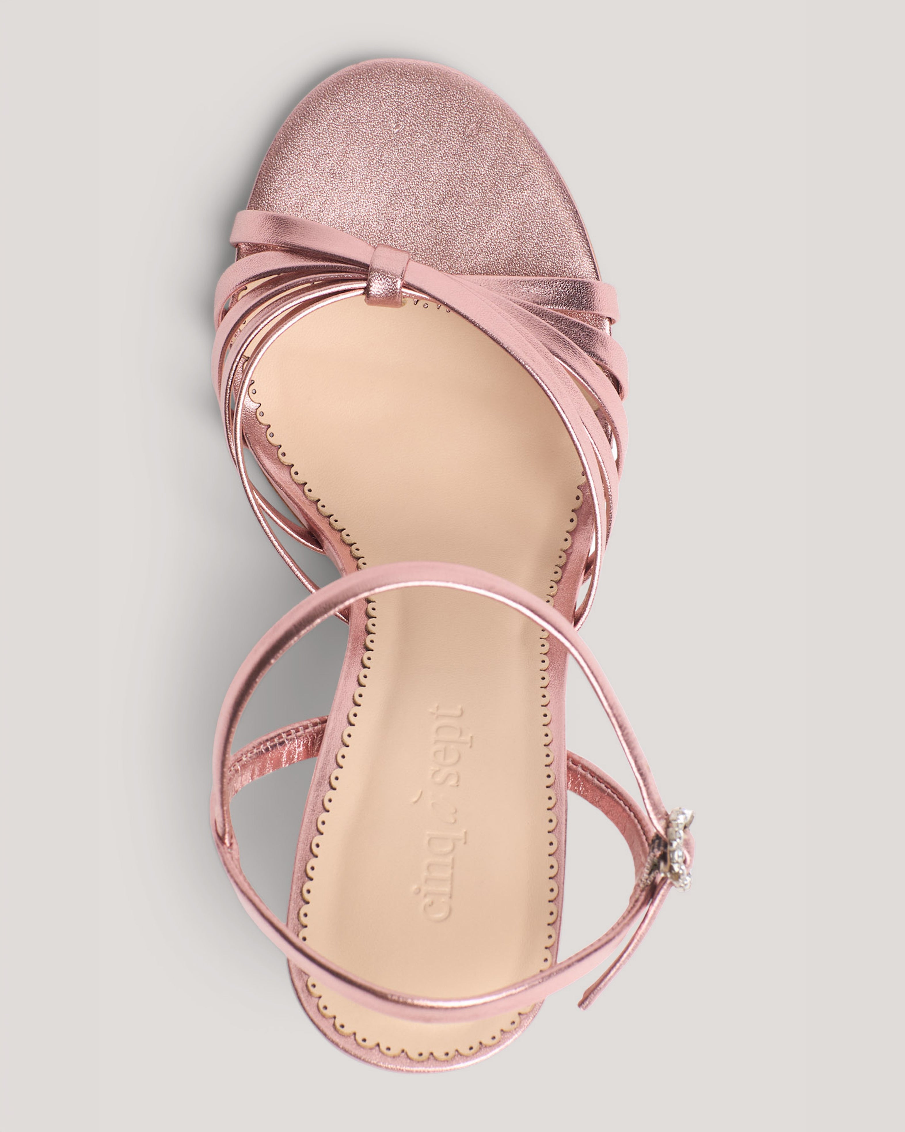 Logan Strappy Metallic Heeled Sandal
