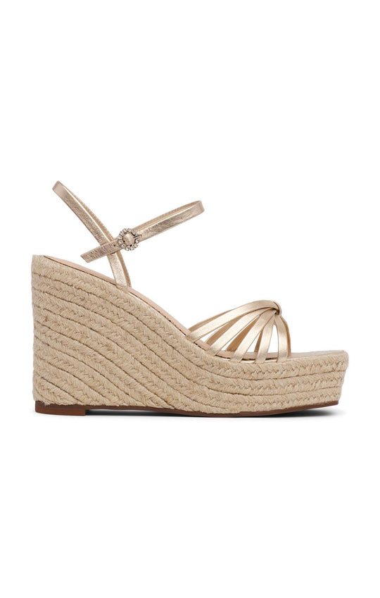 Helen Metallic Espadrille Wedge