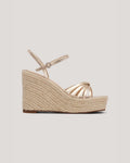 Helen Metallic Espadrille Wedge