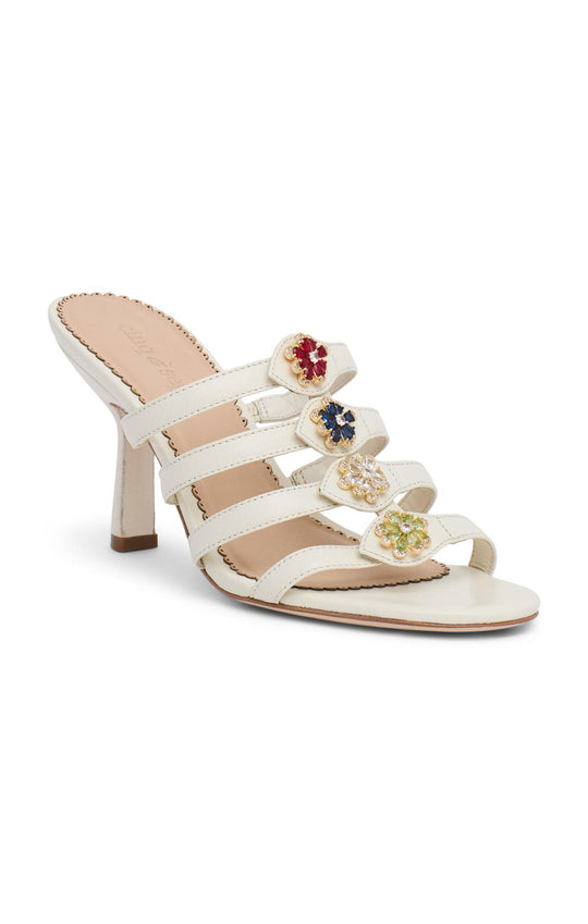 Emmy Crystal Flower Heeled Sandal