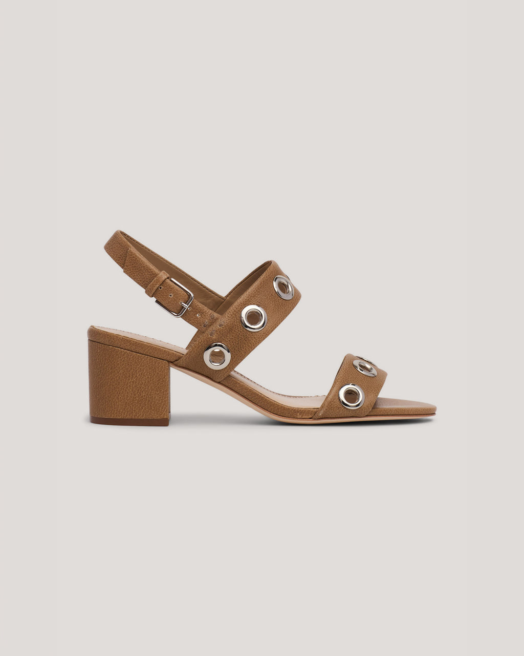 Gemma Grommets Block Heel Sandal