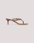 Frankie Zebra Haircalf Kitten Heel Sandal