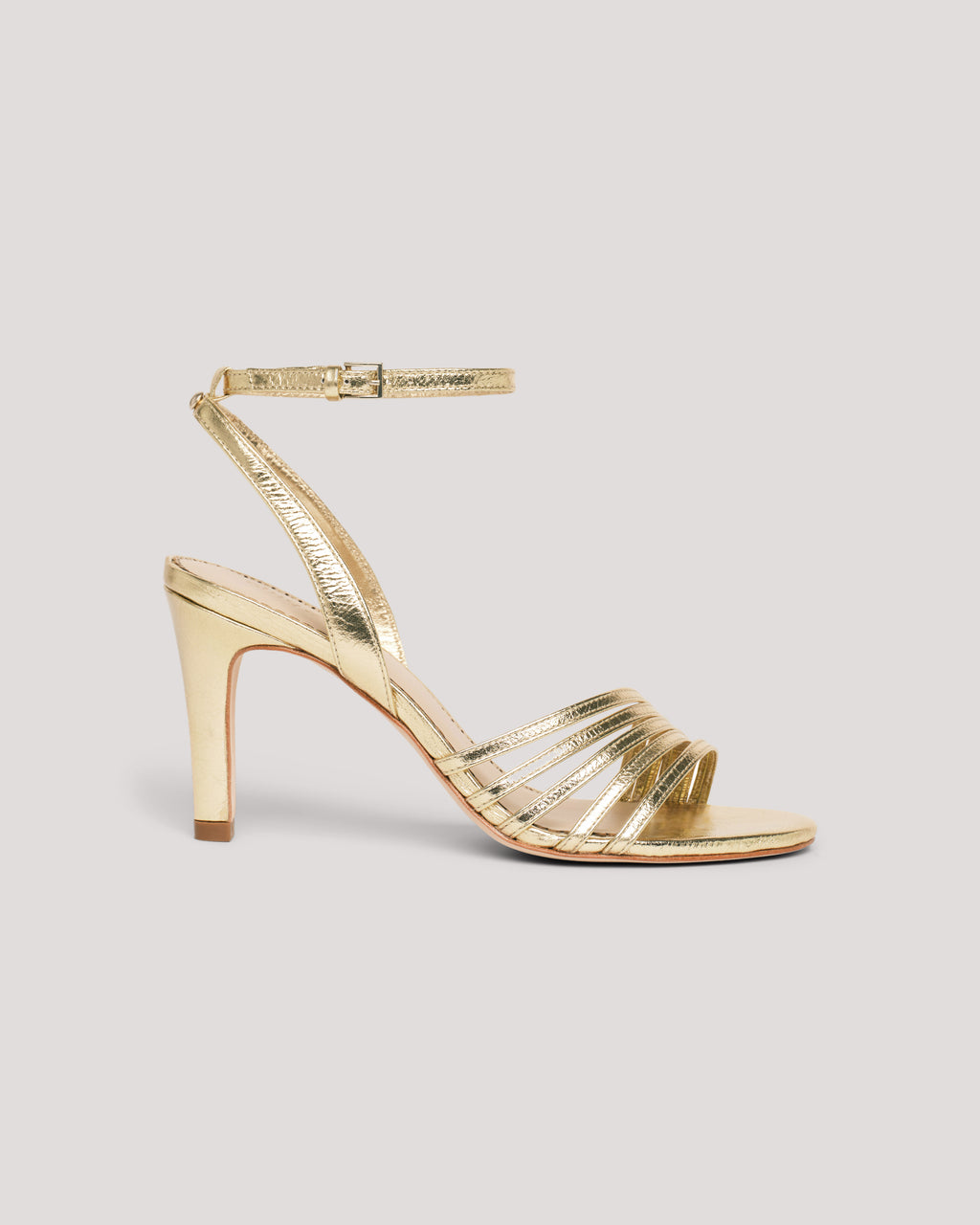 Jackie Metallic Strappy Sandal