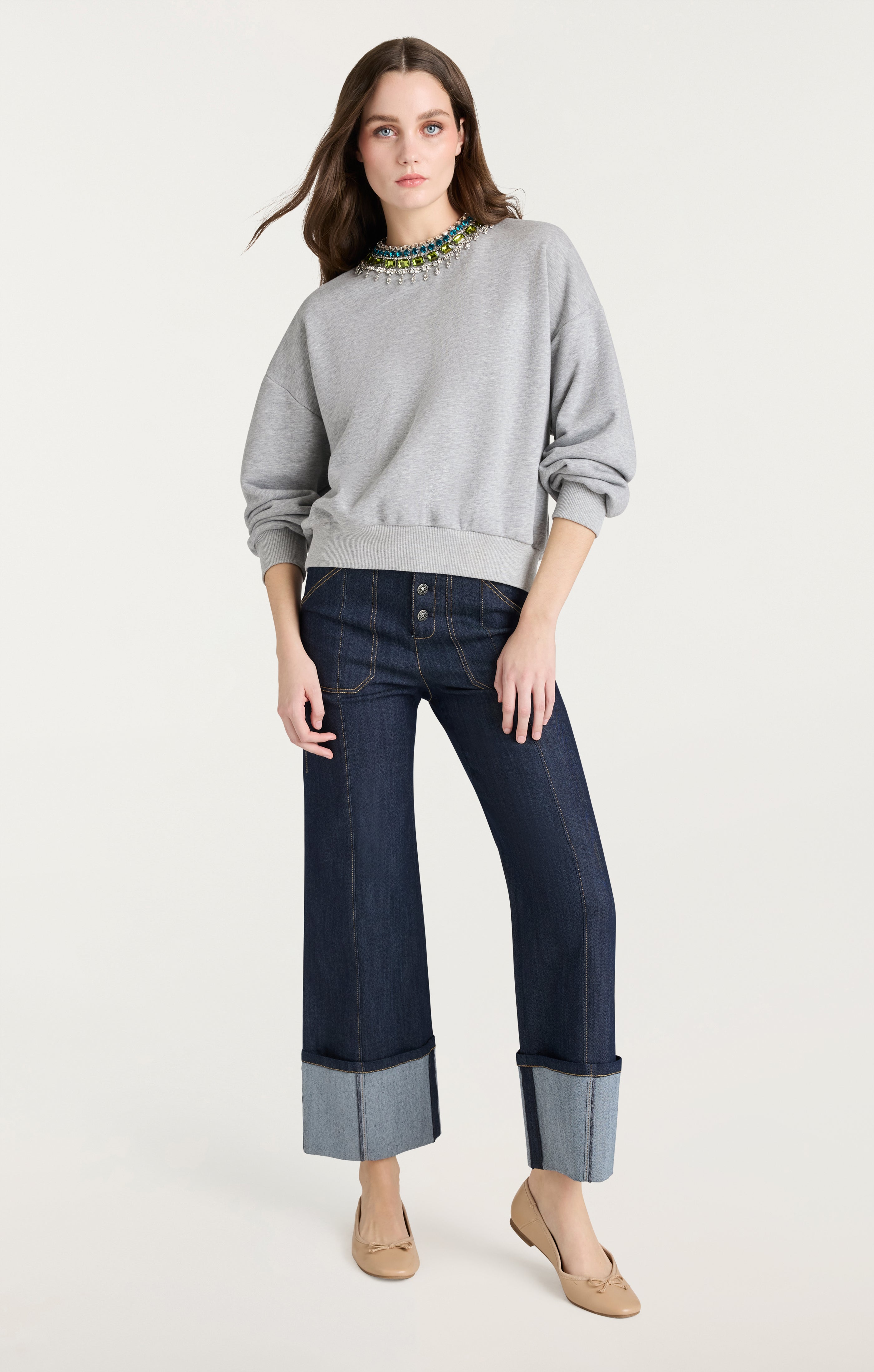 Stacked Necklace Brandy Pullover