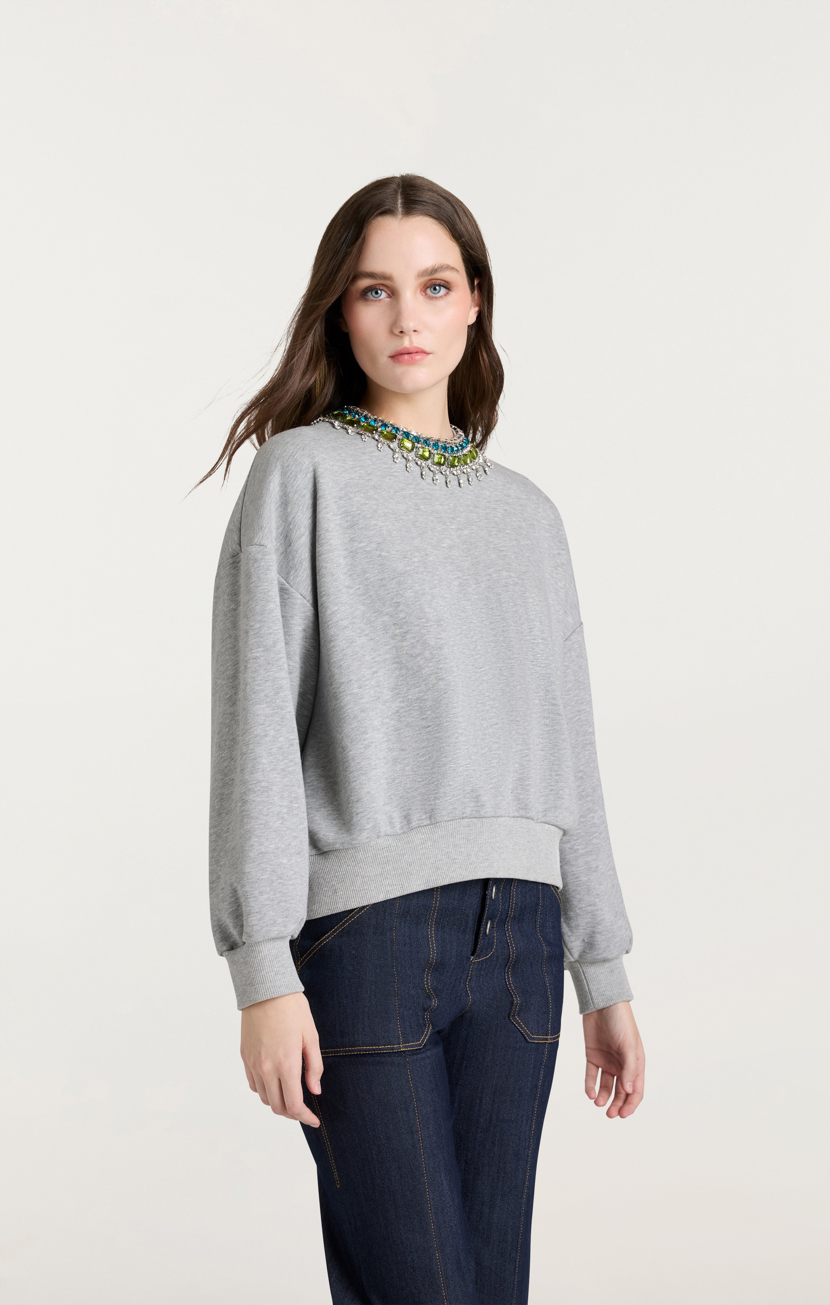 Stacked Necklace Brandy Pullover
