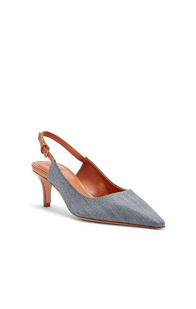 Sylvie Denim Slingback Pump