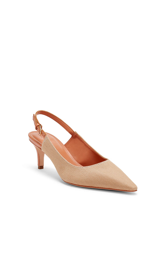 Sylvie Denim Slingback Pump