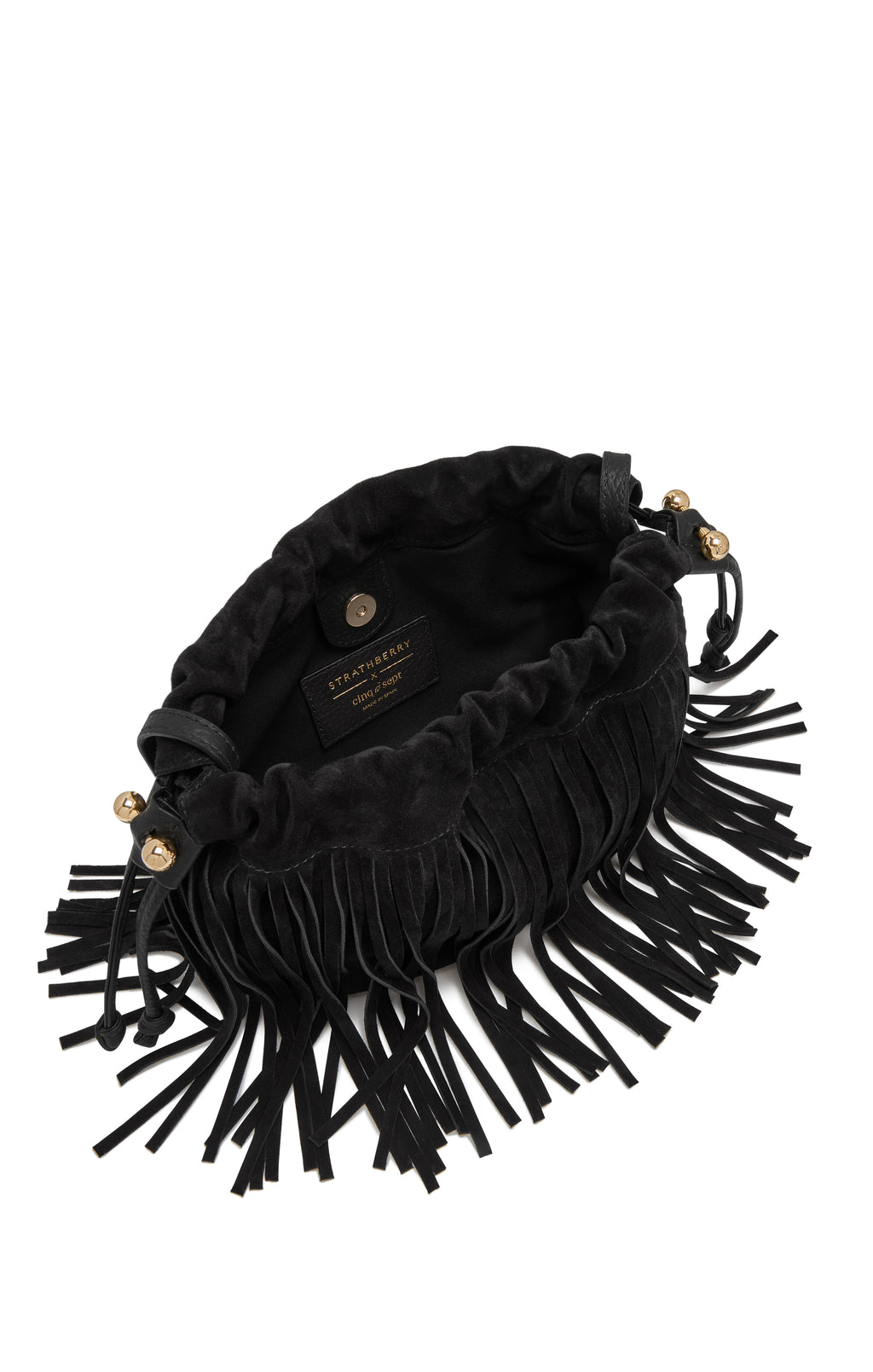 Strathberry Charlotte Drawstring Suede