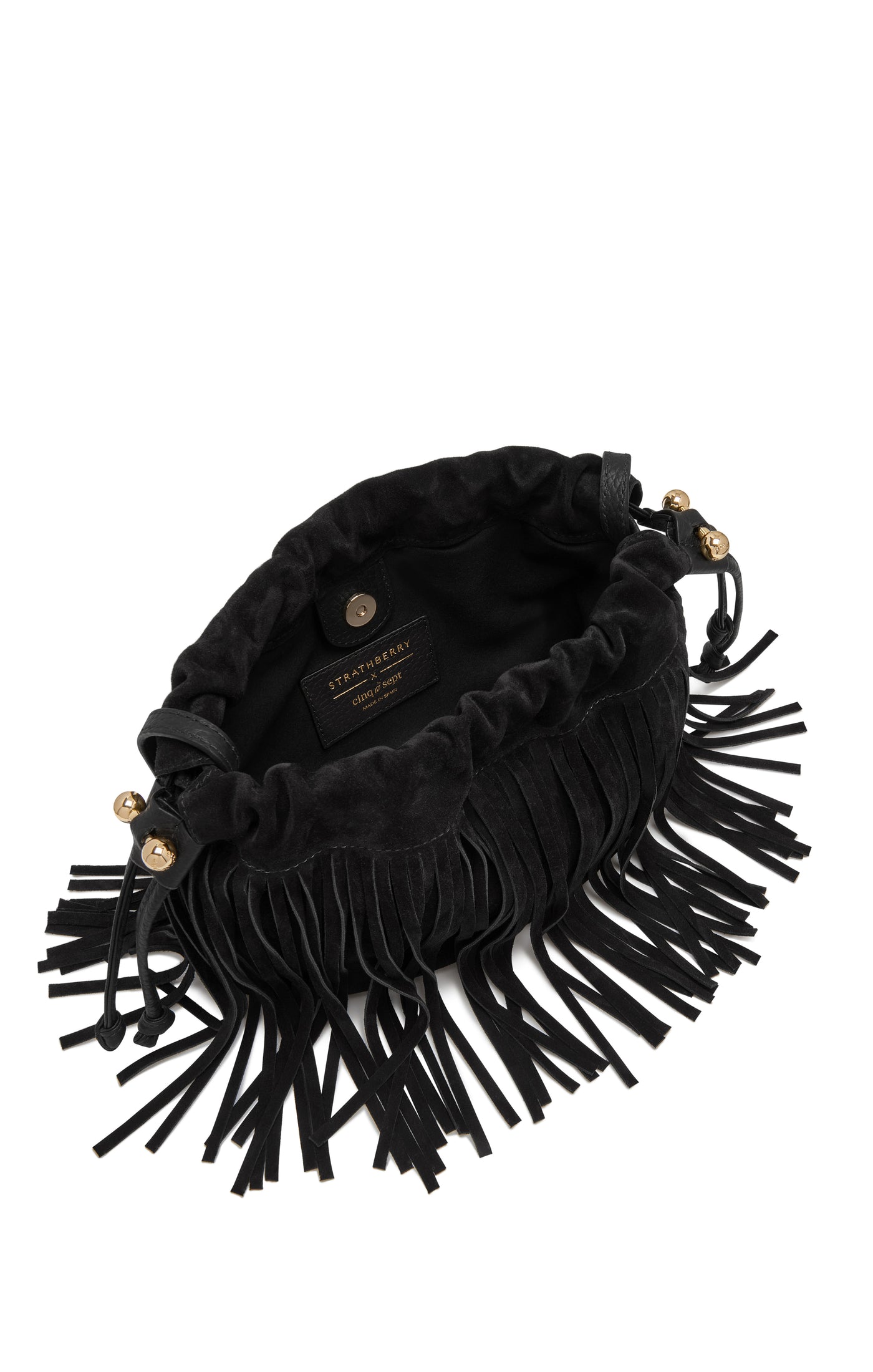 Strathberry Charlotte Drawstring Suede