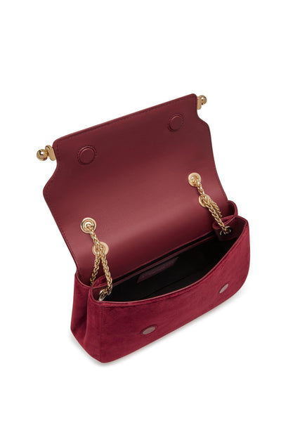 Strathberry East-West Embroidered Velvet Soft Mini