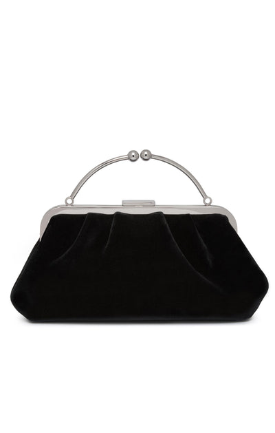 Strathberry Frame Clutch Embroidered Velvet