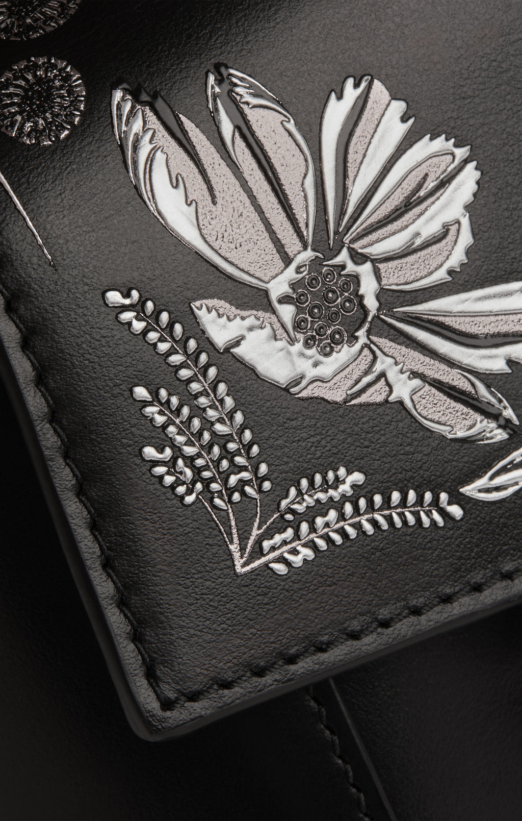 Strathberry Mosaic Nano Polished Leather Print