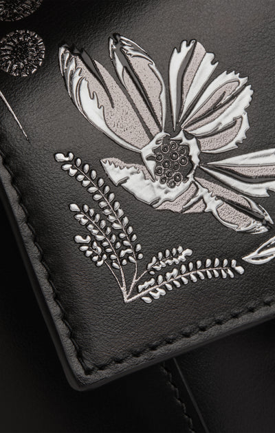 Strathberry Mosaic Nano Polished Leather Print