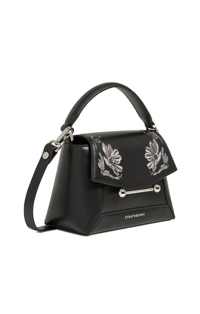 Strathberry Mosaic Nano Polished Leather Print