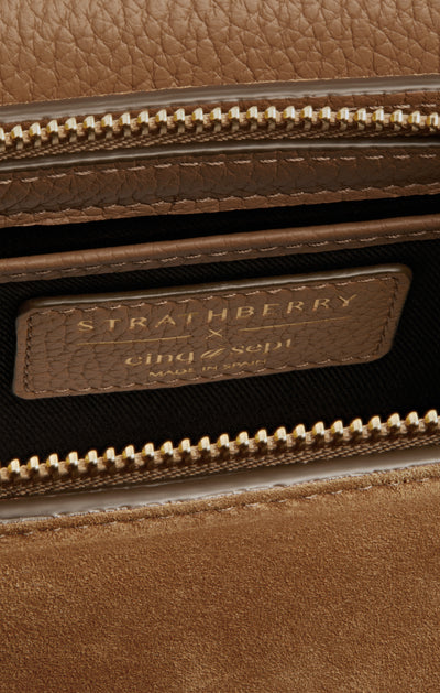 Strathberry Multrees Omni Zipped Suede