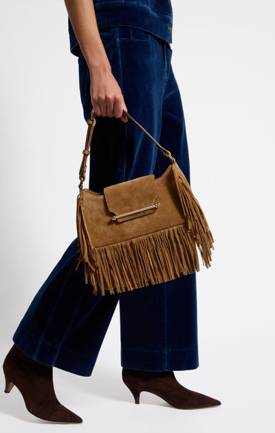 Strathberry Multrees Omni Zipped Suede