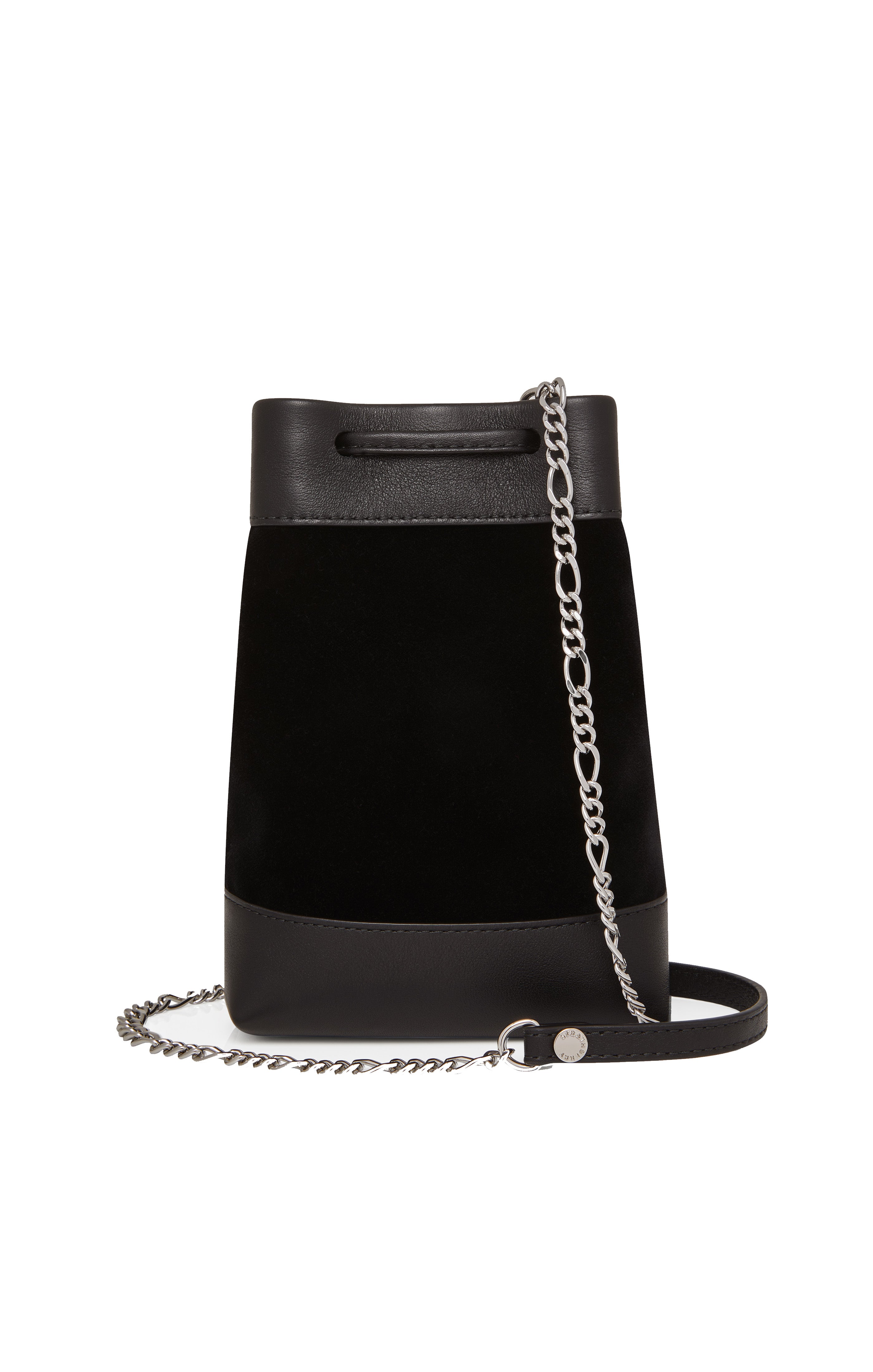 Strathberry Osette Midi Embroidered Velvet Pouch
