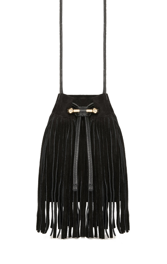 Strathberry Osette Midi Suede Pouch