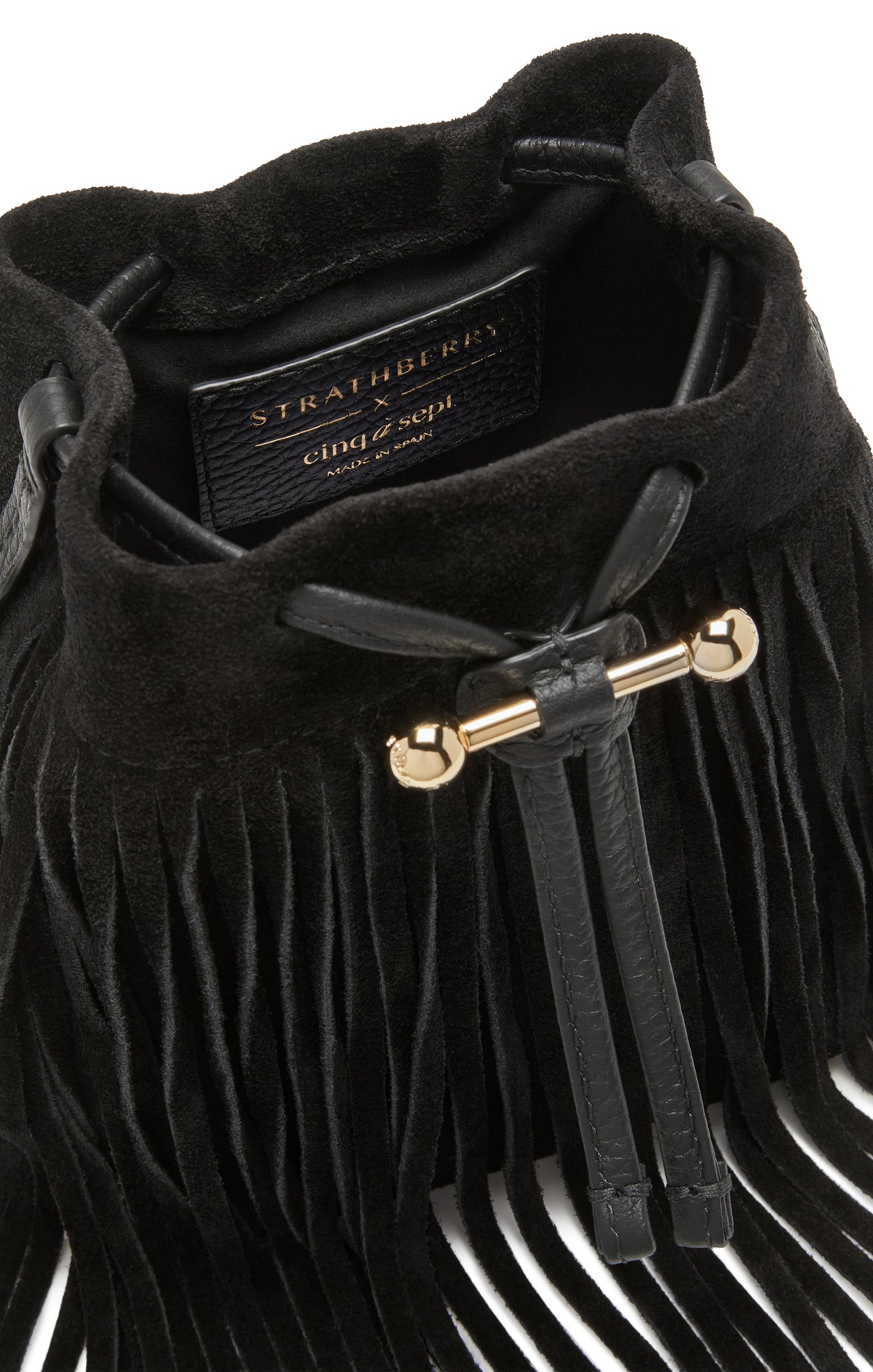 Strathberry Osette Midi Suede Pouch