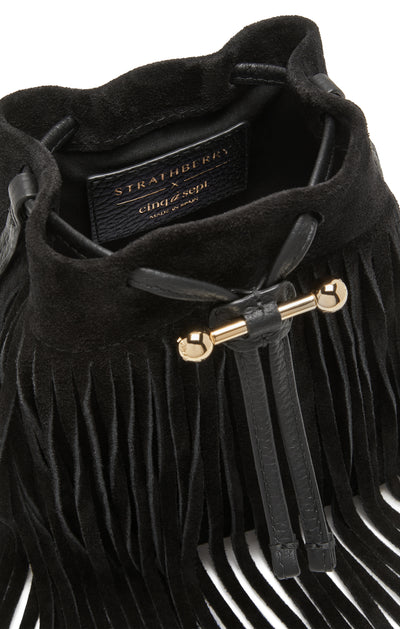 Strathberry Osette Midi Suede Pouch