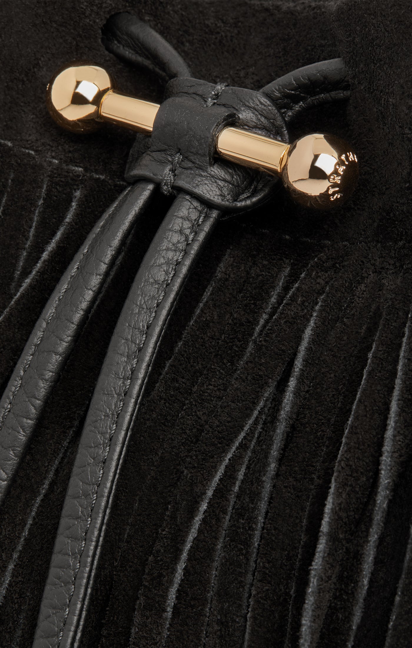 Strathberry Osette Midi Suede Pouch
