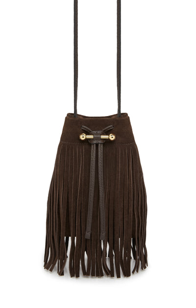 Strathberry Osette Midi Suede Pouch