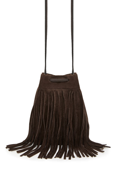 Strathberry Osette Midi Suede Pouch