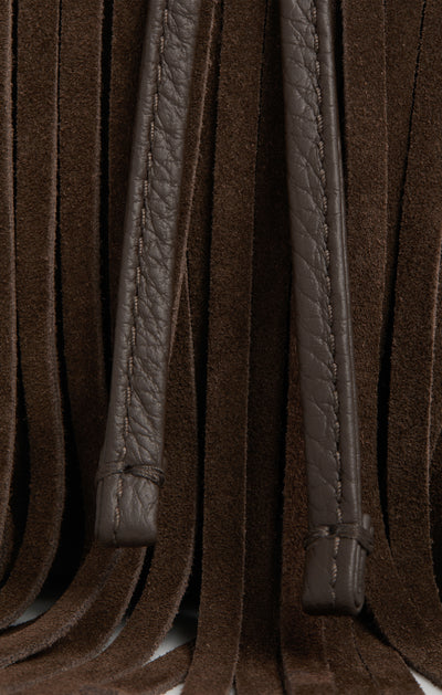 Strathberry Osette Midi Suede Pouch