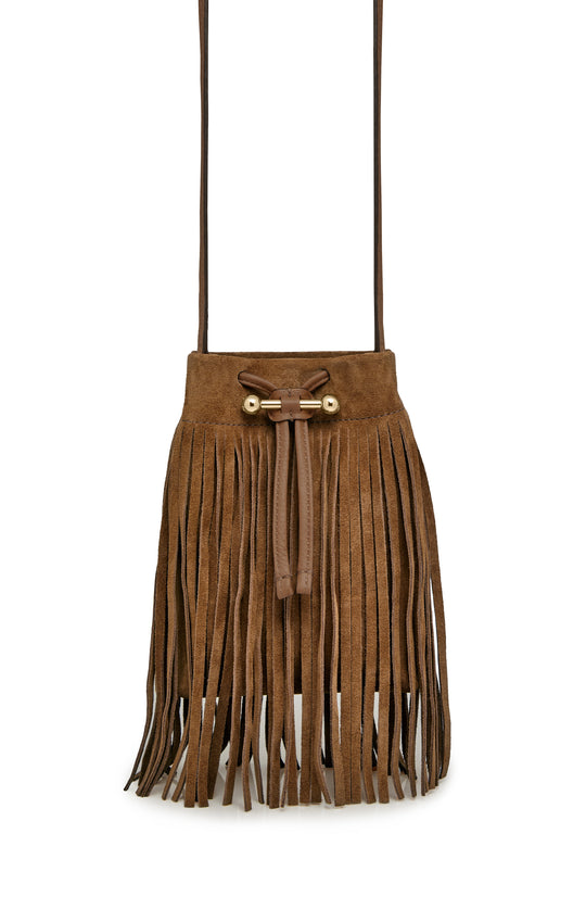 Strathberry Osette Midi Suede Pouch