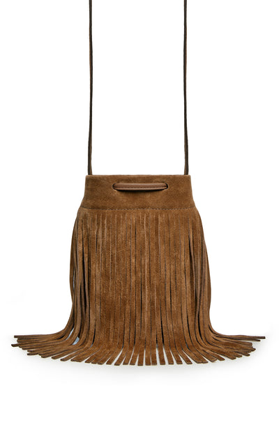 Strathberry Osette Midi Suede Pouch