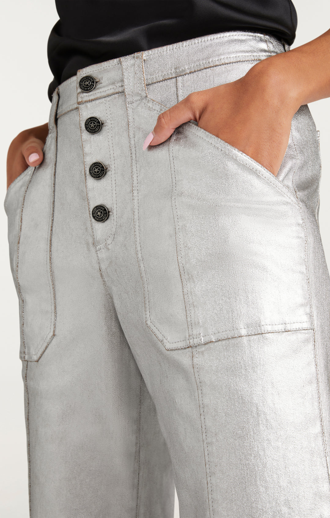 Textured Foil Benji Pant – Cinq à Sept