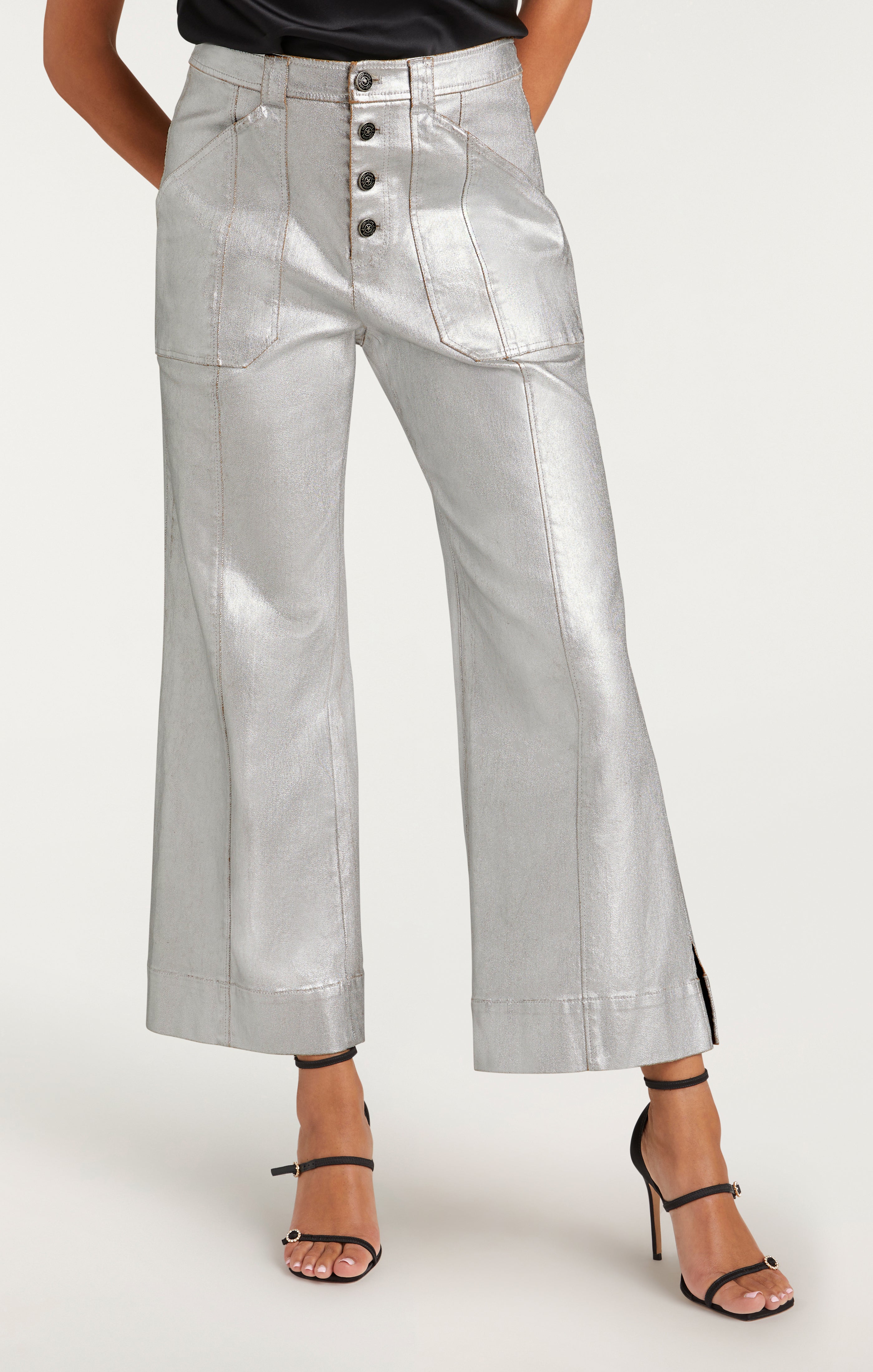 Textured Foil Benji Jeans