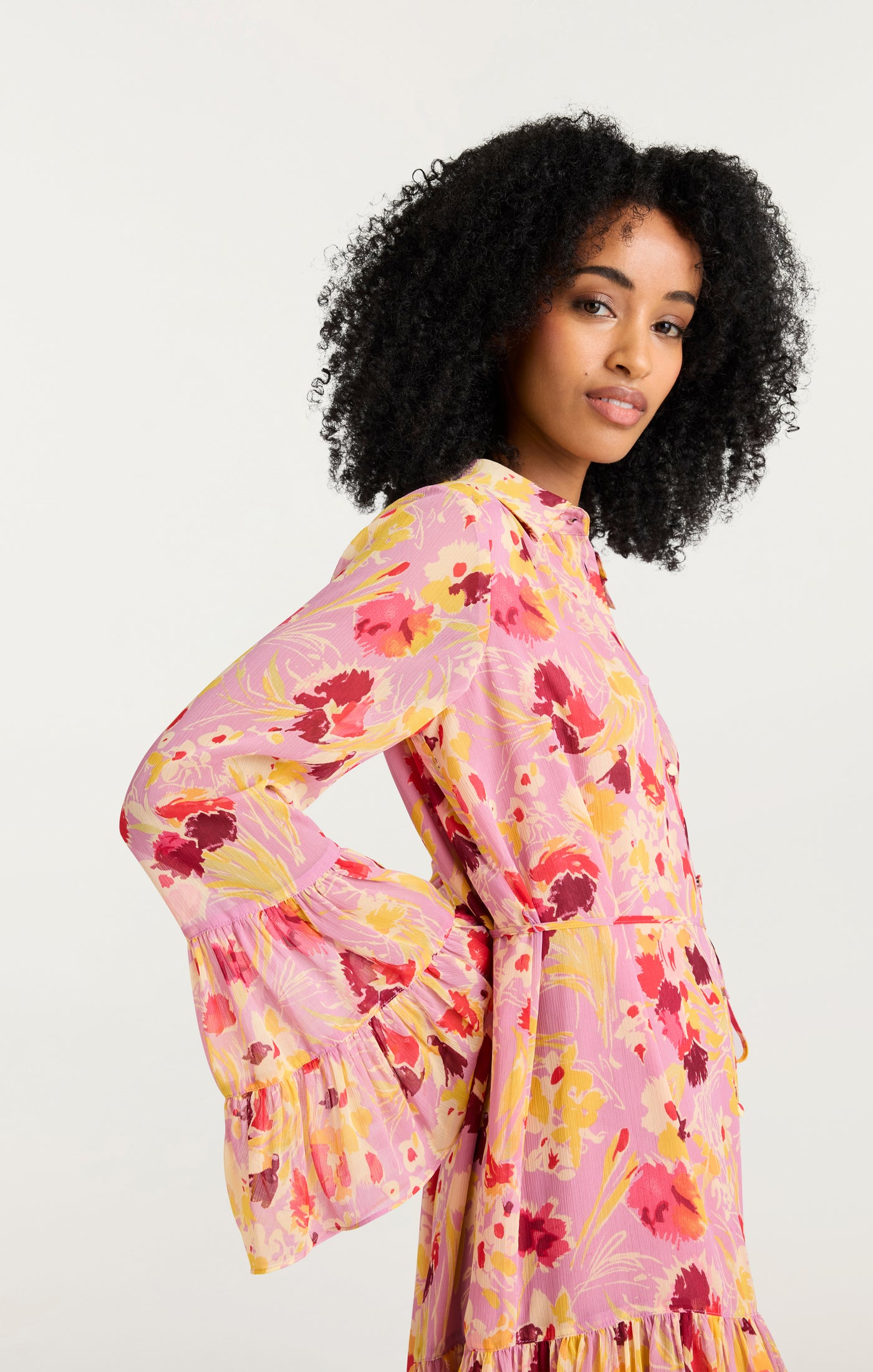 Tossed Floral Lyra Dress