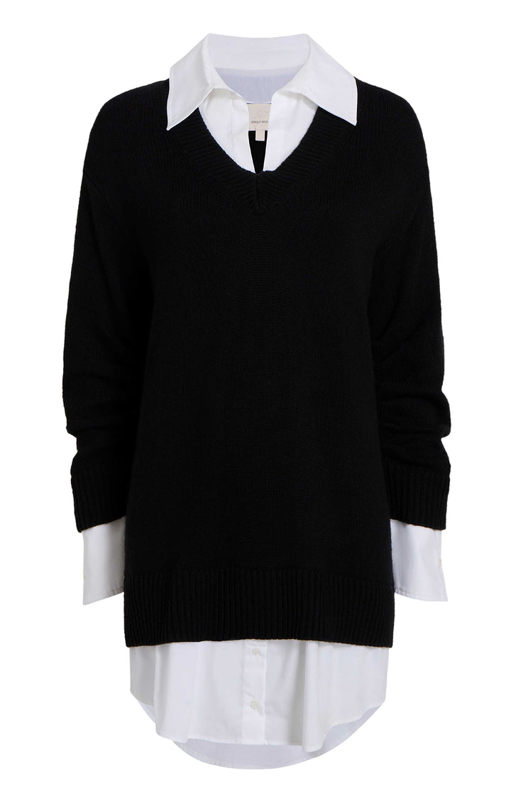 Cinq à Sept Collar Santina Dress | Black | Size L