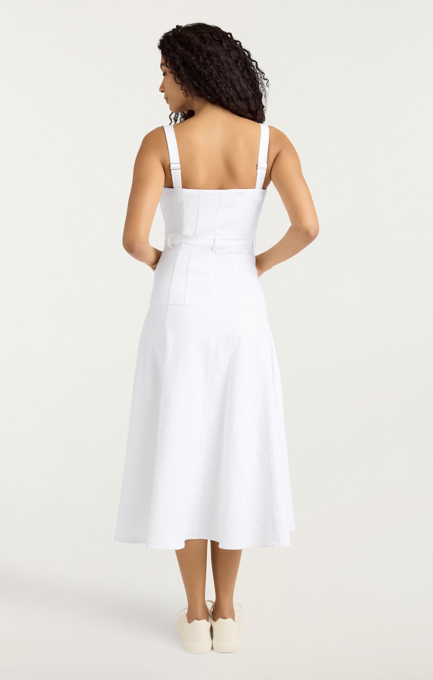 cinq a sept white denim dress Cinq a Sept Denim Josi Dress in White