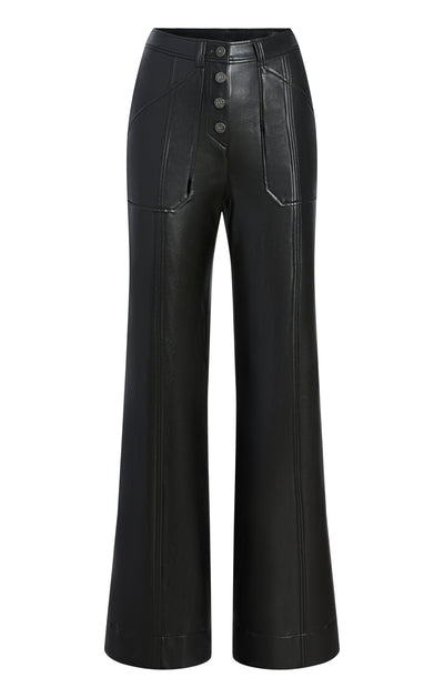 Vegan Leather Long Benji Pant